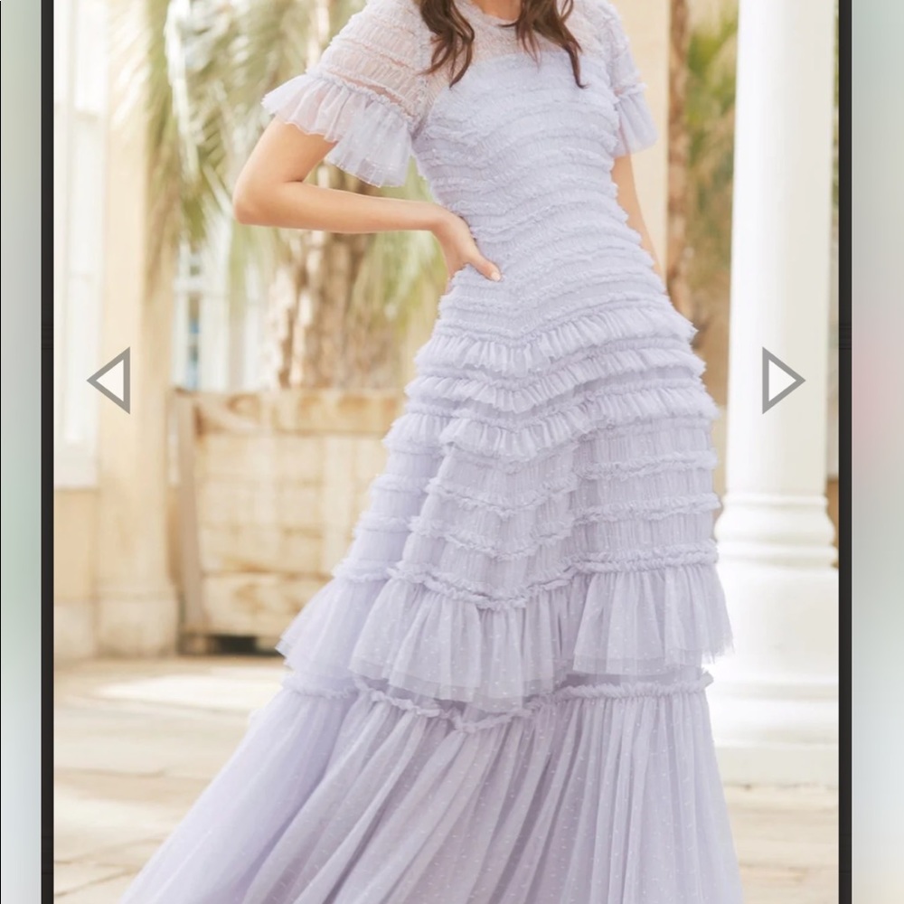 Blue Needle and Thread Valentine Ruffle Gown